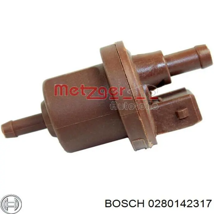 Válvula de ventilação dos gases do tanque de combustível 0280142317 Bosch