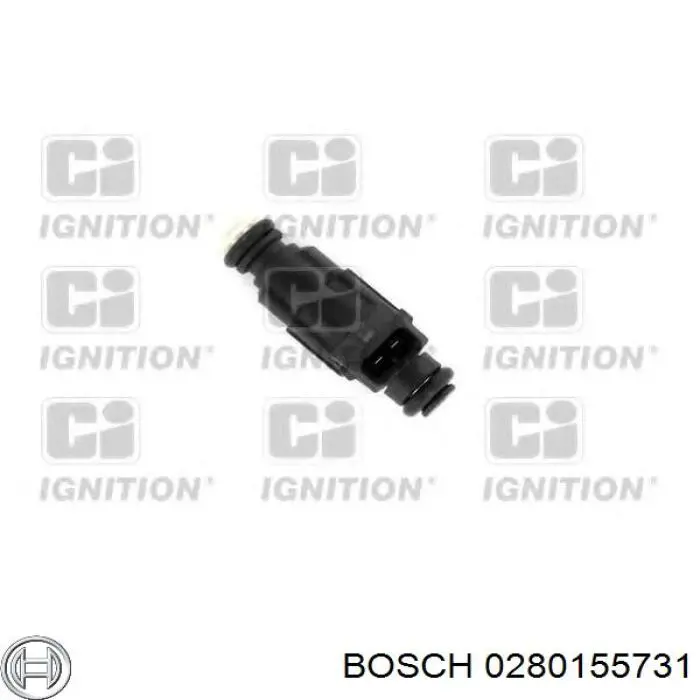 Injetor de injeção de combustível 0280155731 Bosch