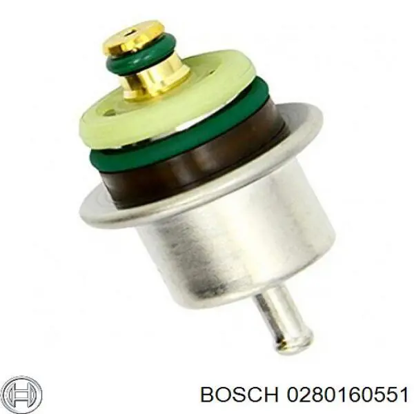 Compre 0280160551 Bosch Regulador de pressão de combustível na régua de injectores