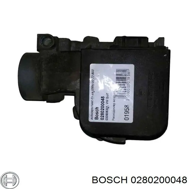 0280200048 Bosch Sensor de fluxo (consumo) de ar, medidor de consumo M.A.F. - (Mass Airflow)
