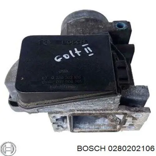 0280202106 Bosch Sensor de fluxo (consumo) de ar, medidor de consumo M.A.F. - (Mass Airflow)