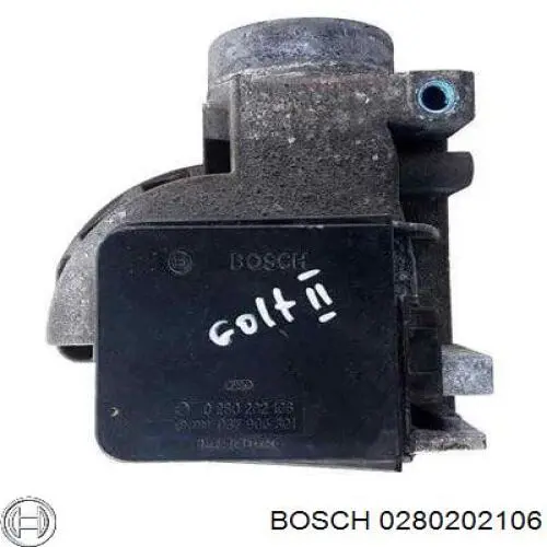 Sensor de fluxo (consumo) de ar, medidor de consumo M.A.F. - (Mass Airflow) Bosch 0280202106 preço, a partir de 135,09 USD