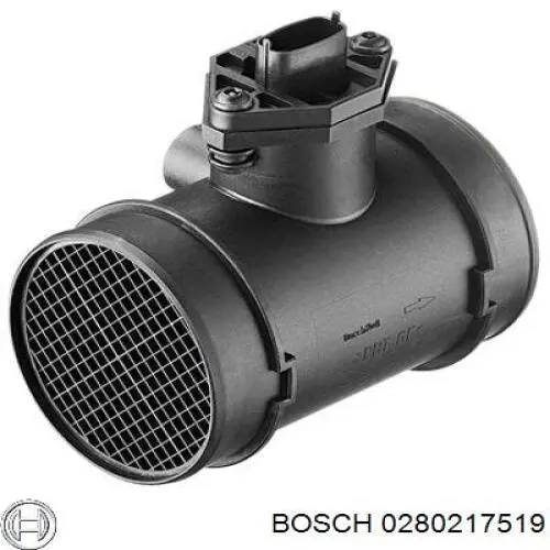 Sensor de fluxo (consumo) de ar, medidor de consumo M.A.F. - (Mass Airflow) Bosch 0280217519 preço, a partir de 43,20 USD