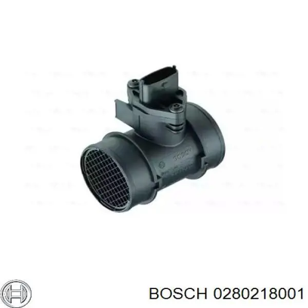 Compre 0280218001 Bosch Sensor de fluxo (consumo) de ar, medidor de consumo M.A.F. - (Mass Airflow)