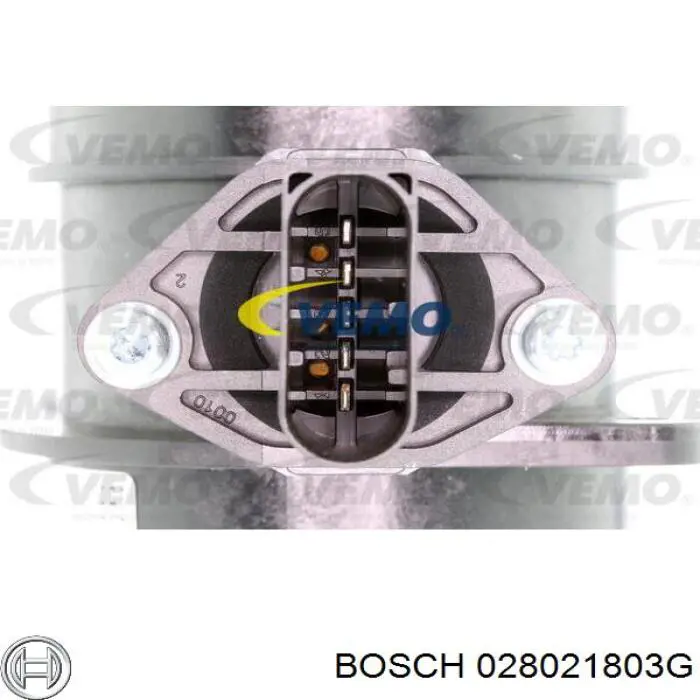 028021803G Bosch Sensor de fluxo (consumo) de ar, medidor de consumo M.A.F. - (Mass Airflow)