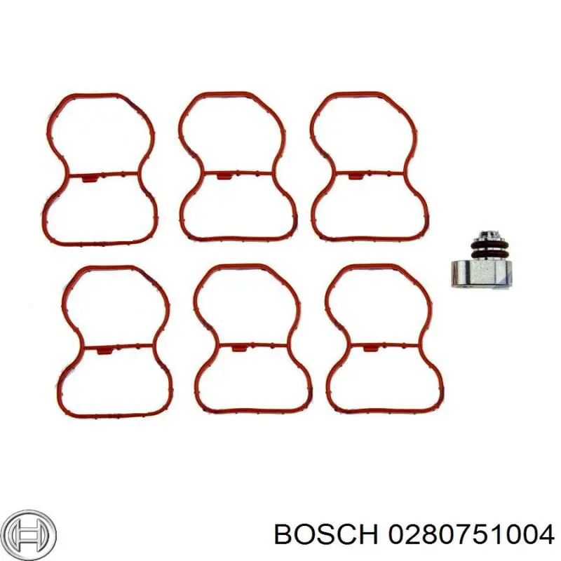 Válvula (atuador) de acionamento das comportas de tubo coletor de admissão Bosch 0280751004 preço, a partir de 116,94 USD