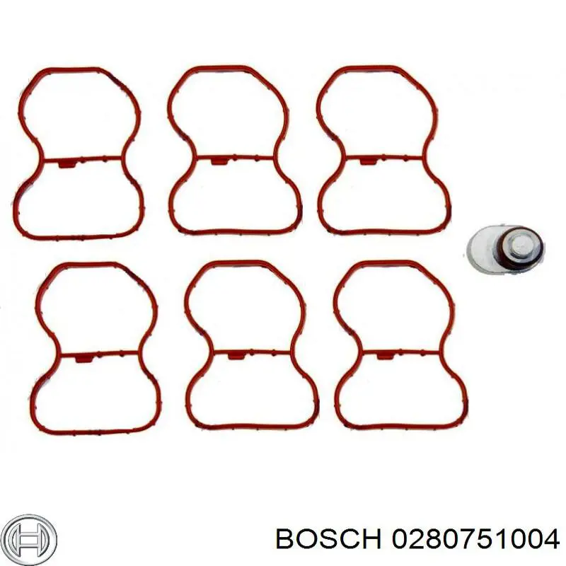 0280751004 Bosch Válvula (atuador) de acionamento das comportas de tubo coletor de admissão