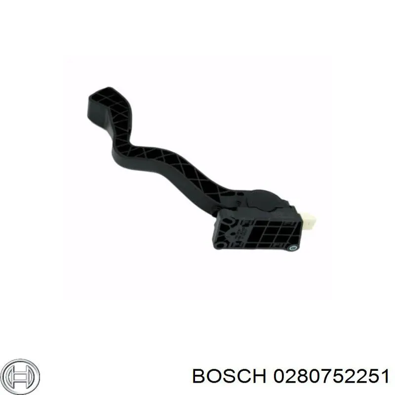 Pedal de gás (de acelerador) 0280752251 Bosch