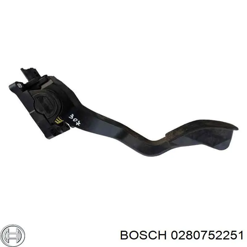 0280752251 Bosch Pedal de gás (de acelerador)