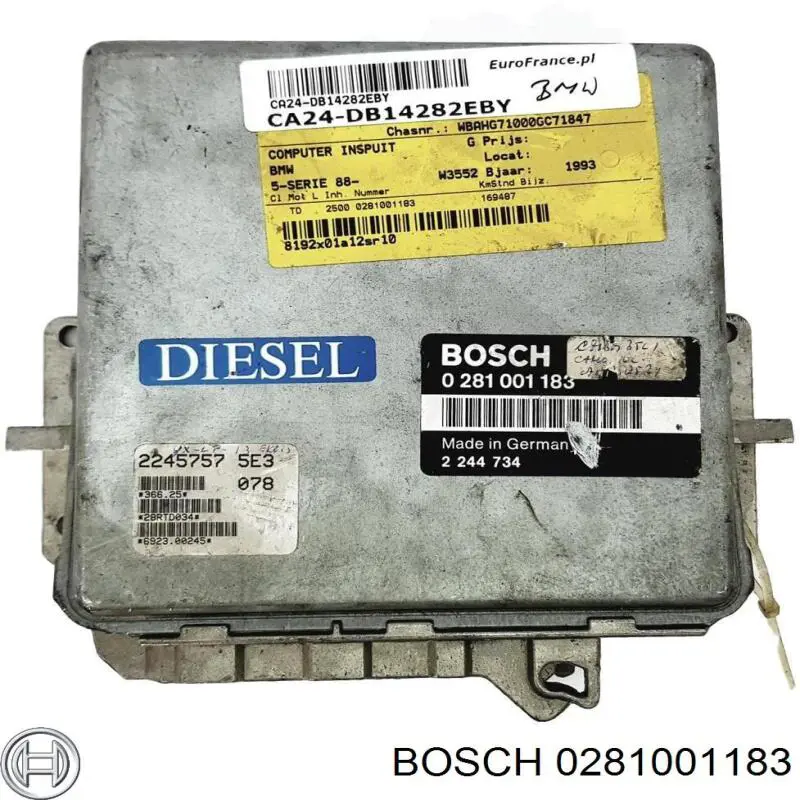 2245675 BMW Módulo de direção (Centralina eletrônica) de motor