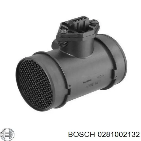 Sensor de fluxo (consumo) de ar, medidor de consumo M.A.F. - (Mass Airflow) Bosch 0281002132 preço, a partir de 60,61 USD