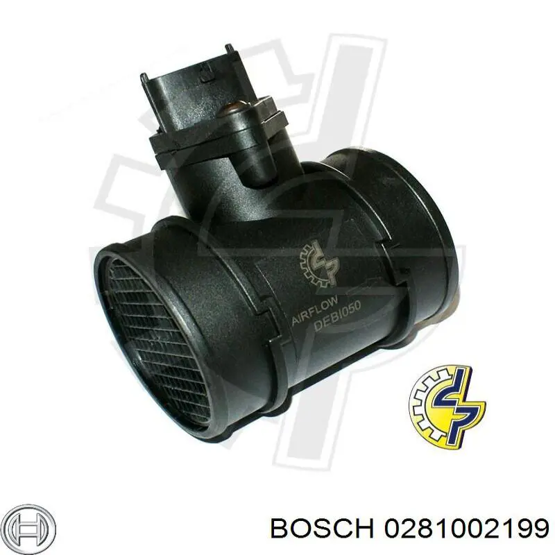 Sensor de fluxo (consumo) de ar, medidor de consumo M.A.F. - (Mass Airflow) Bosch 0281002199 preço, a partir de 37,24 USD