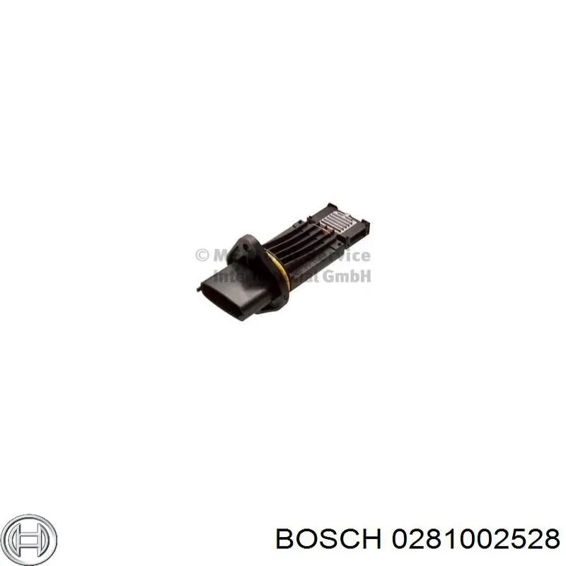 Sensor de fluxo (consumo) de ar, medidor de consumo M.A.F. - (Mass Airflow) 0281002528 Bosch