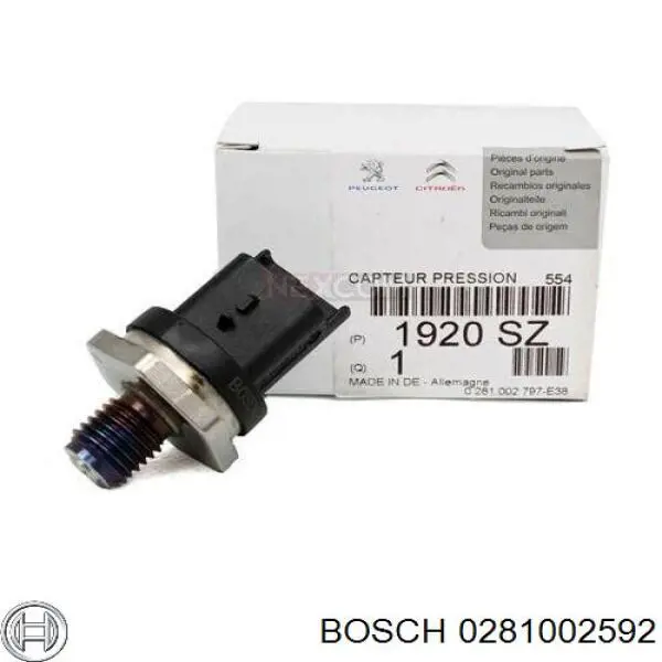 Compre 0281002592 Bosch Sensor de pressão de combustível