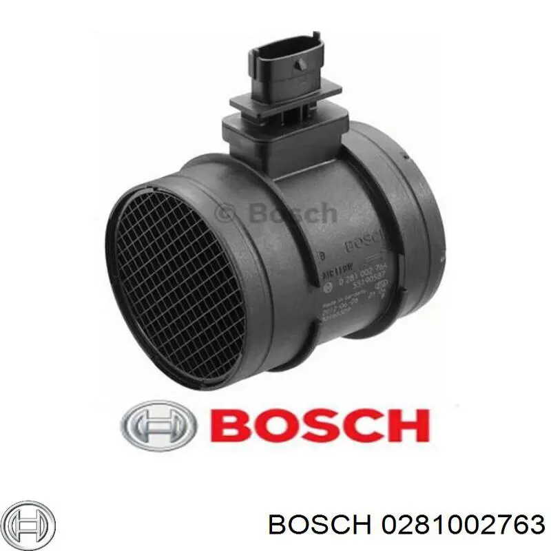Compre 0281002763 Bosch Sensor de fluxo (consumo) de ar, medidor de consumo M.A.F. - (Mass Airflow)