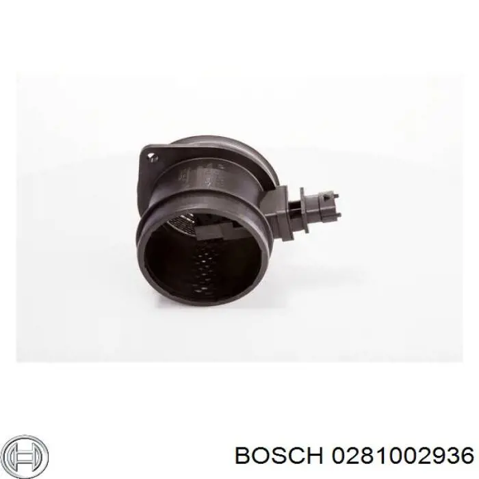 Sensor de fluxo (consumo) de ar, medidor de consumo M.A.F. - (Mass Airflow) 0281002936 Bosch