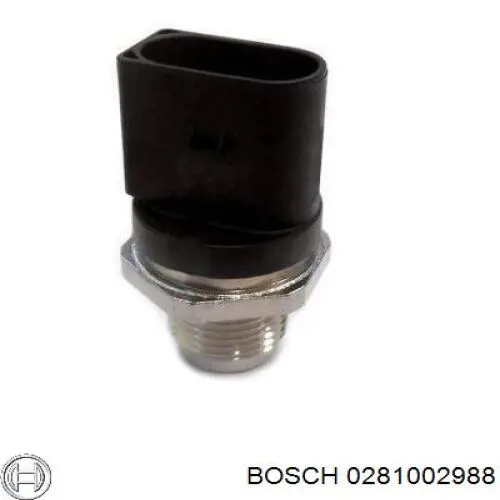 0281002988 Bosch Sensor de pressão de combustível