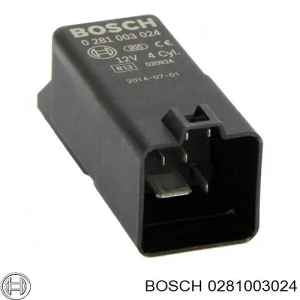 Relê das velas de incandescência Bosch 281003024
