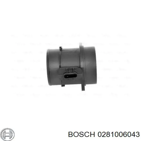 Sensor de fluxo (consumo) de ar, medidor de consumo M.A.F. - (Mass Airflow) 0281006874 Bosch