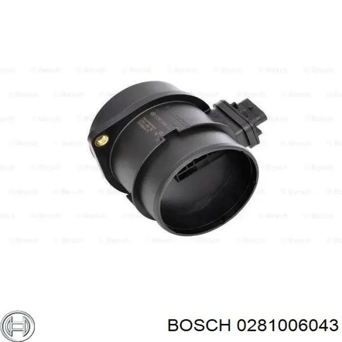 Sensor de fluxo (consumo) de ar, medidor de consumo M.A.F. - (Mass Airflow) Bosch 0281006874
