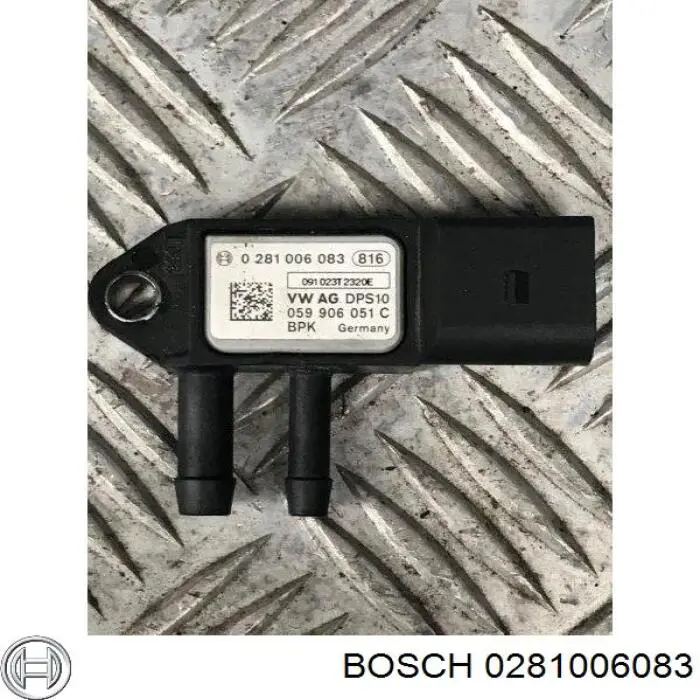 Sensor de pressão dos gases de escape 0281006083 Bosch
