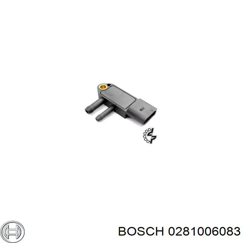 0281006083 Bosch Sensor de pressão dos gases de escape