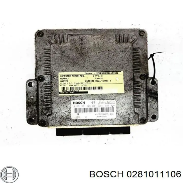 0281011106 Renault (RVI) Módulo de direção (Centralina eletrônica) de motor