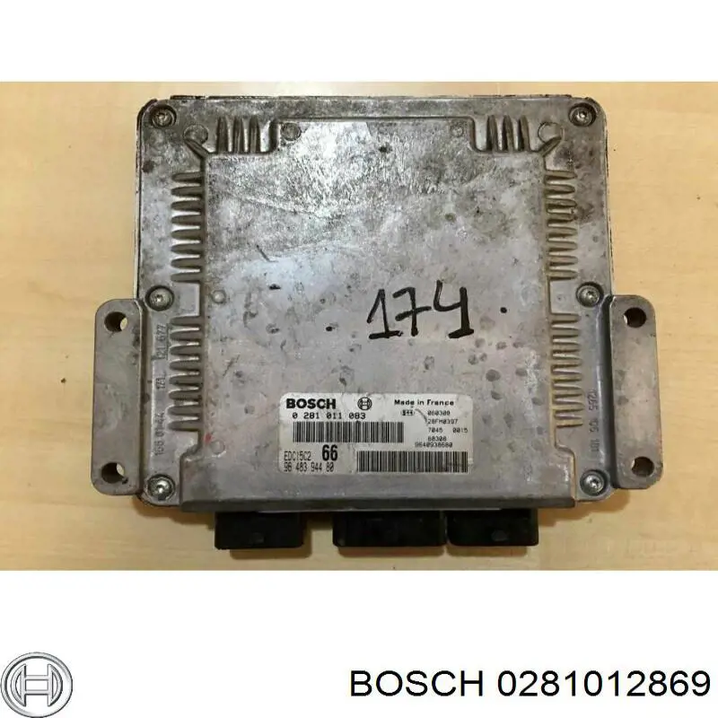 0281012869 Opel Módulo de direção (Centralina eletrônica) de motor