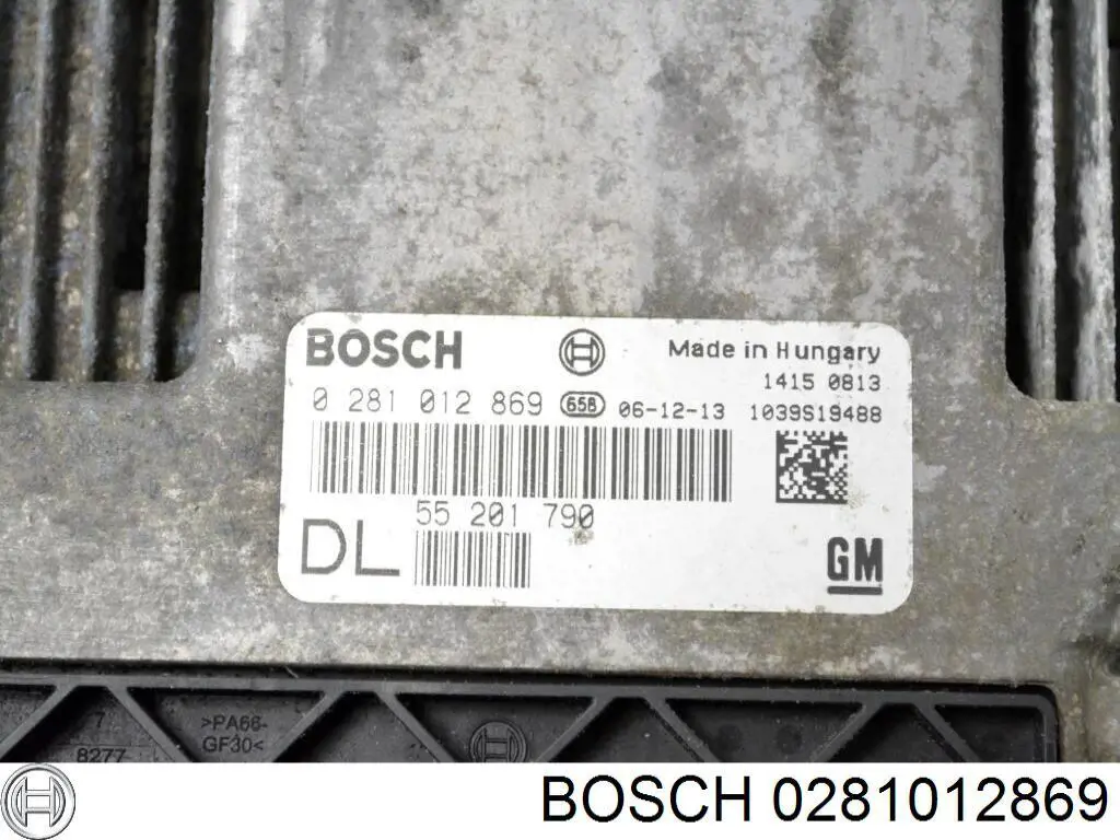 Módulo de direção (Centralina eletrônica) de motor 0281012869 Opel