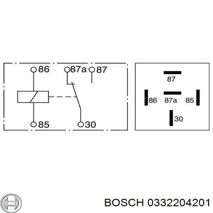 Relê de pisca-pisca 0332204201 Bosch