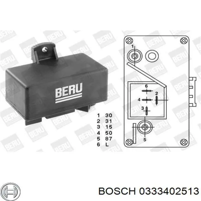 Compre 0333402513 Bosch Relê das velas de incandescência