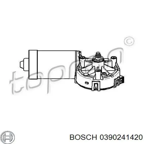 Motor de limpador pára-brisas do pára-brisas Bosch 0390241420 preço, a partir de 44,27 USD