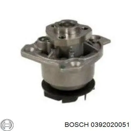 Bomba de água (bomba) de esfriamento, adicional elétrica 0392020051 Bosch