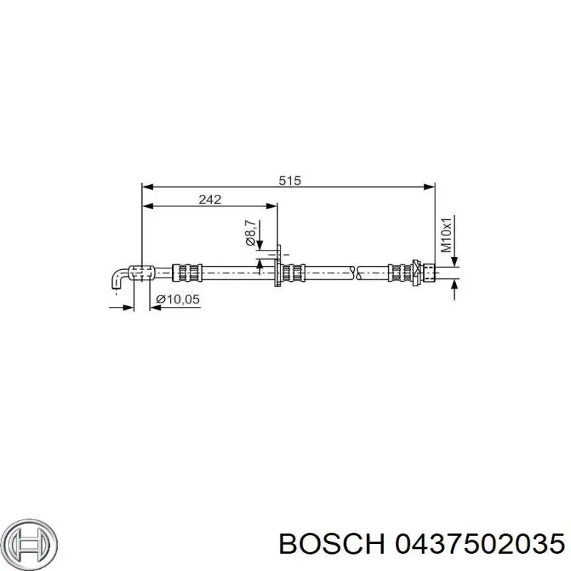 437502035 Bosch Injetor de injeção de combustível