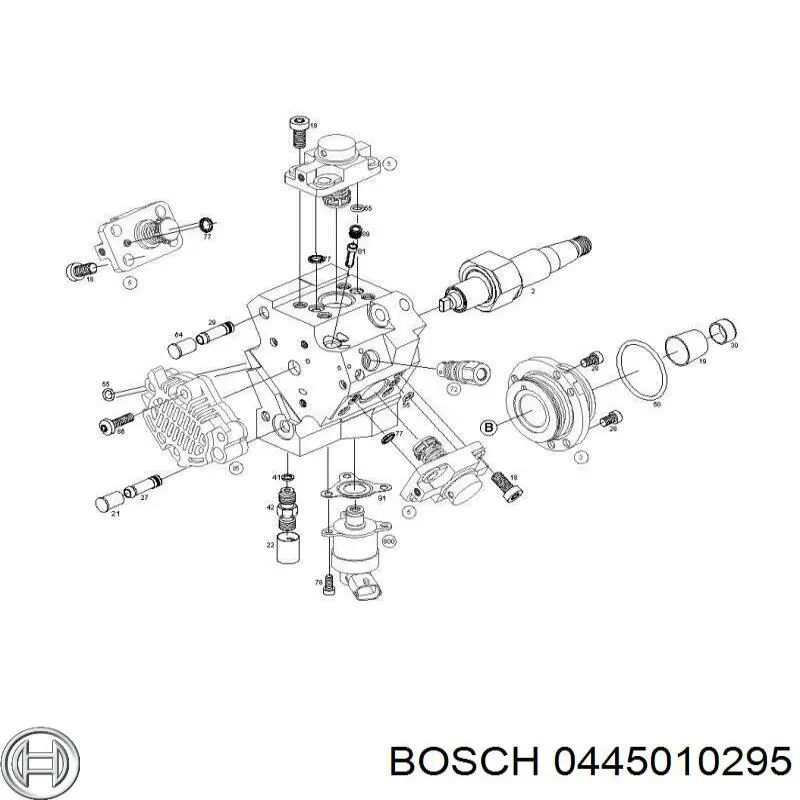 Bomba de combustível de pressão alta 0986437039 Bosch