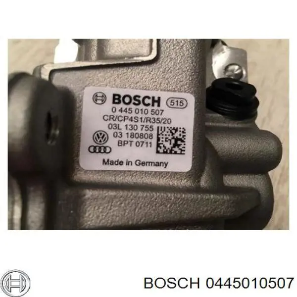 Bomba de combustível de pressão alta 0445010507 Bosch