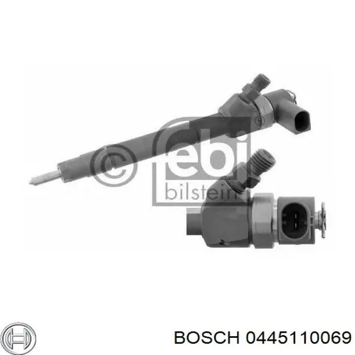 0445110069 Bosch Injetor de injeção de combustível