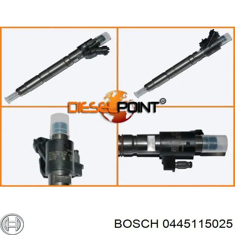 Injetor de injeção de combustível 0445115025 Bosch