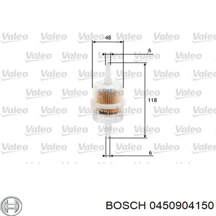 Filtro de combustível Bosch 0450904150 preço, a partir de 4,46 USD
