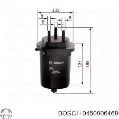 0450906468 Bosch Filtro de combustível