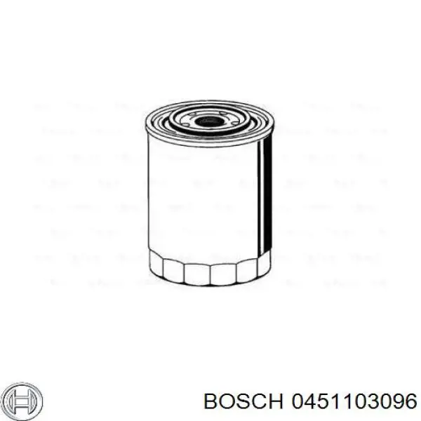 Filtro de óleo 0451103096 Bosch