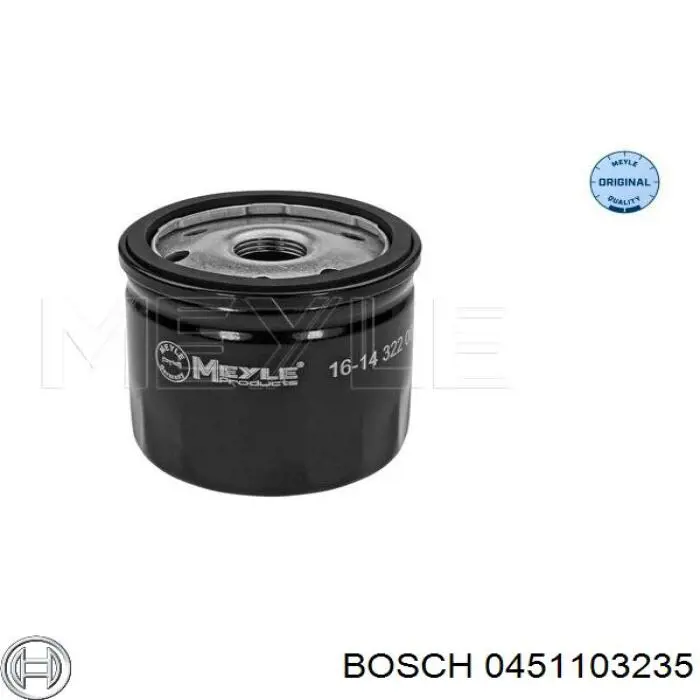 Compre 0451103235 Bosch Filtro de óleo
