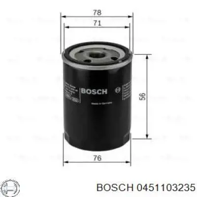 Filtro de óleo Bosch 0451103235 preço, a partir de 8,97 USD