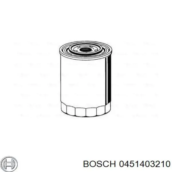 Filtro do sistema hidráulico 0451403210 Bosch