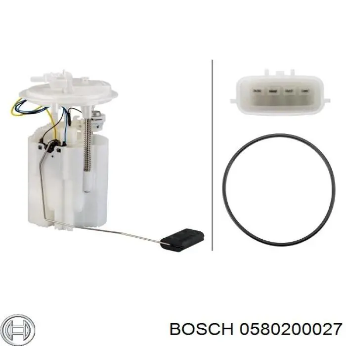 Módulo de bomba de combustível com sensor do nível de combustível Engitech ENT100151