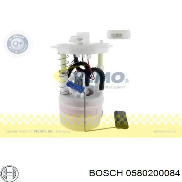 0580200084 Bosch Módulo de bomba de combustível com sensor do nível de combustível