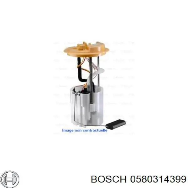 0580314399 Bosch Módulo de bomba de combustível com sensor do nível de combustível