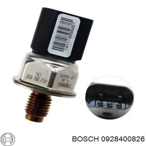 Válvula de regulação de pressão (válvula de redução da Bomba de Combustível de Pressão Alta) Common-Rail-System Bosch 0928400826