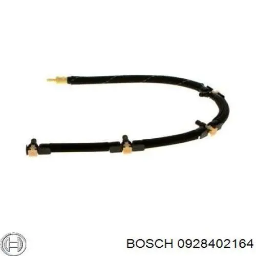 Tubo de combustível, inverso desde os injetores 928402164 Bosch