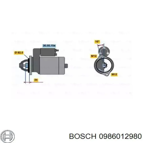 Compre 0986010900 Bosch Motor de arranco